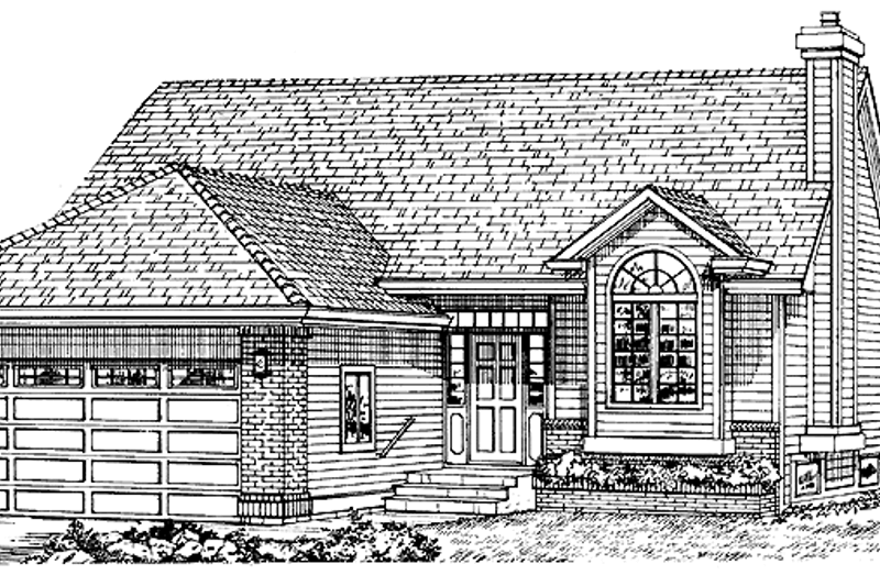 Architectural House Design - Ranch Exterior - Front Elevation Plan #47-782