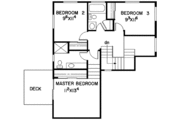 Contemporary Style House Plan - 3 Beds 2.5 Baths 1628 Sq/Ft Plan #60-864 