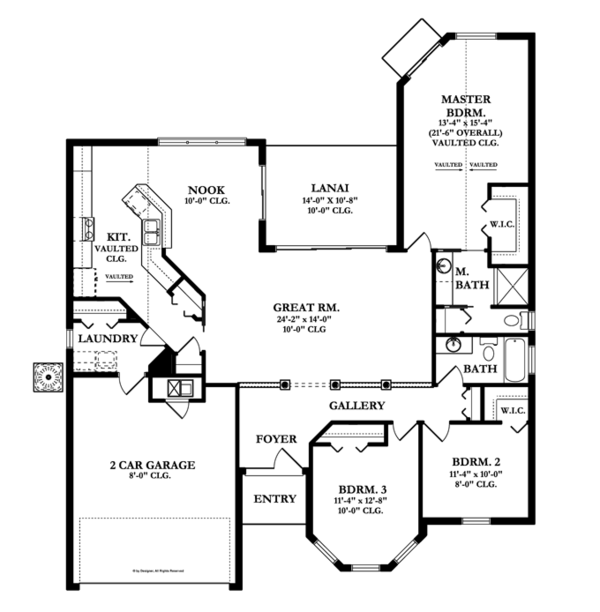 Home Plan - Mediterranean Floor Plan - Main Floor Plan #1058-36