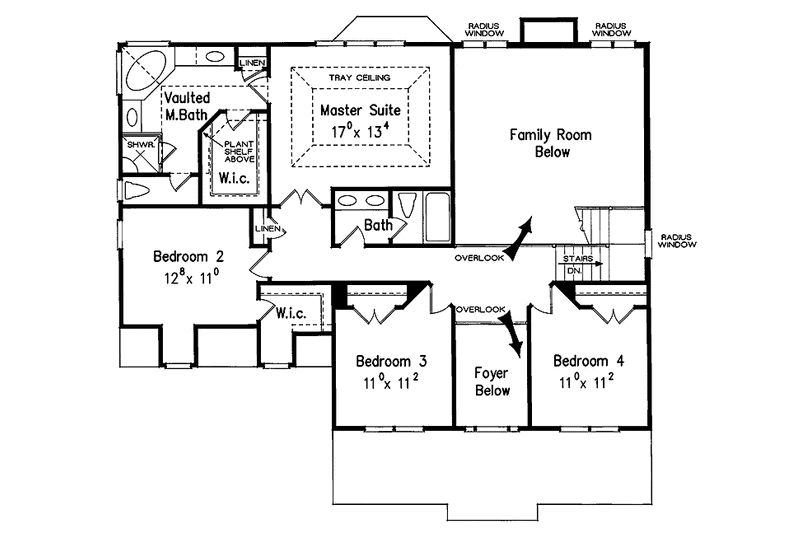 House Plan Design - Floor Plan - Upper Floor for Colonial House Plan #927-783 - 4 bed, 2.5 bath