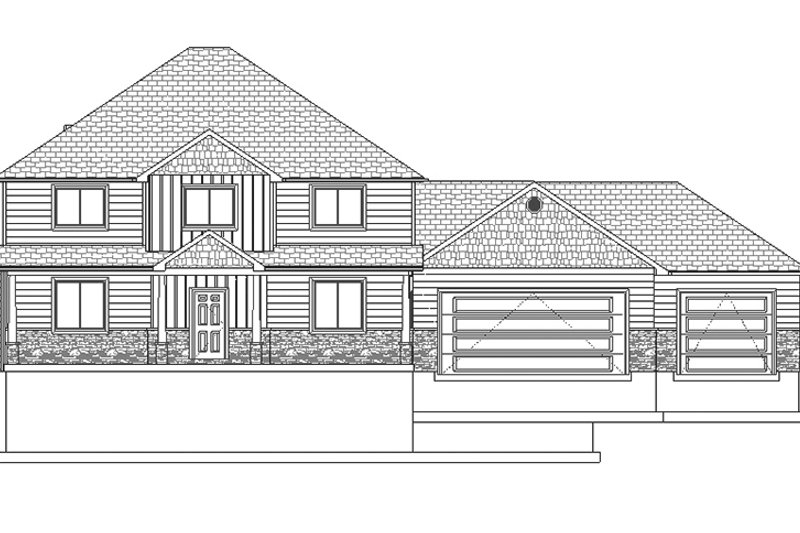 Dream House Plan - Exterior - Front Elevation 7 for Traditional House Plan #1060-8 - 5 bed, 4 bath