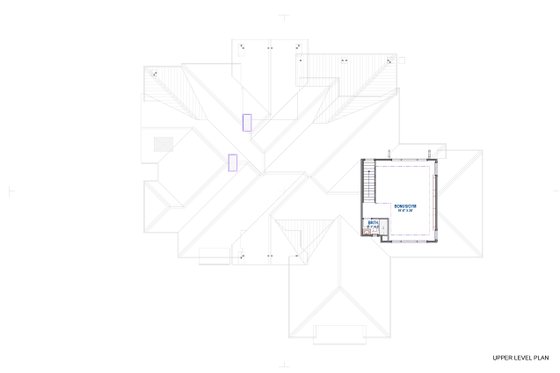 Floor Plan - Upper Floor for Contemporary House Plan #1069-31 - 5 bed, 5.5 bath