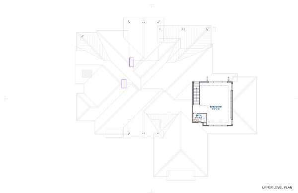 House Design - Contemporary Floor Plan - Upper Floor Plan #1069-31