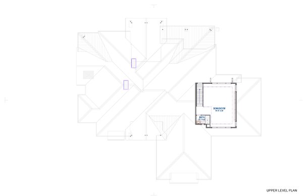 Contemporary Floor Plan - Upper Floor Plan #1069-31