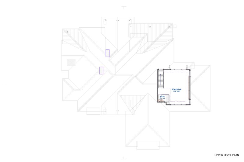 Home Plan - Floor Plan - Upper Floor for Contemporary House Plan #1069-31 - 5 bed, 5.5 bath