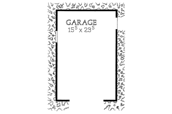 Floor Plan - Main Floor for Traditional House Plan #72-244, 0 bath