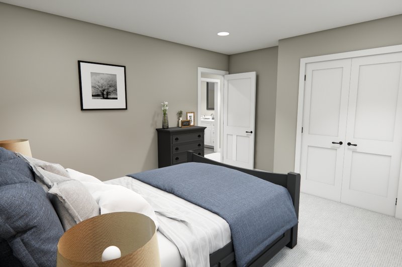 Home Plan - Interior - Bedroom 2 for Farmhouse House Plan #51-1407 - 3 bed, 2.5 bath