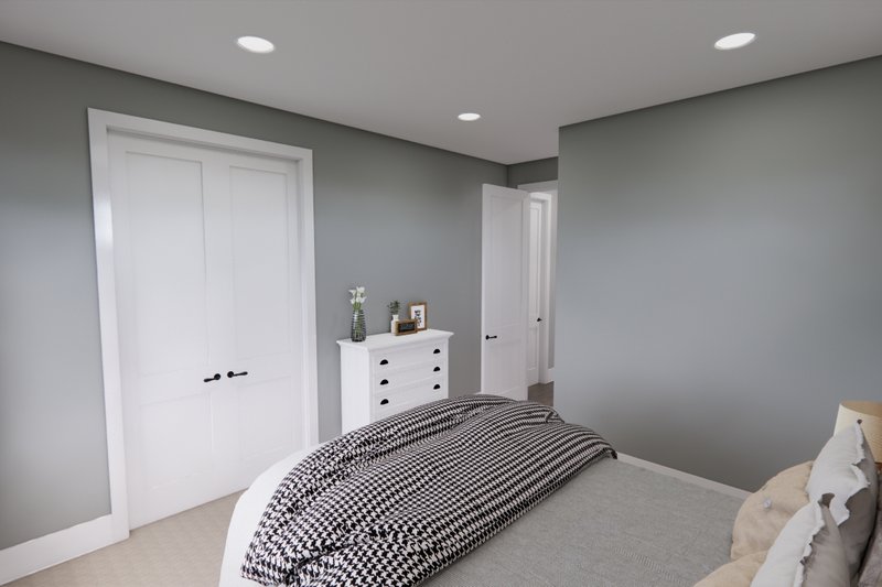 House Blueprint - Interior - Bedroom 2 for Farmhouse House Plan #51-1227 - 4 bed, 2 bath