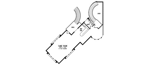 House Blueprint - Adobe / Southwestern Floor Plan - Upper Floor Plan #1-906