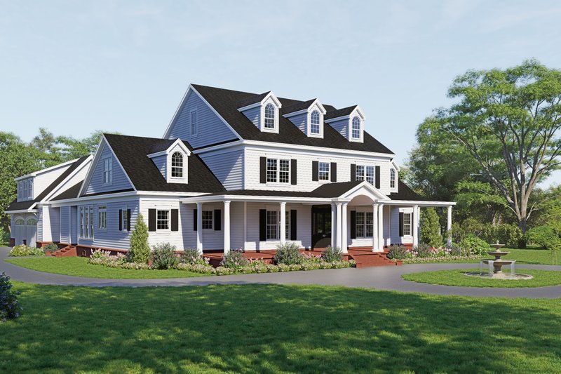 House Plan Design - Exterior - Front Elevation 3 for Country House Plan #932-1288 - 6 bed, 5 bath