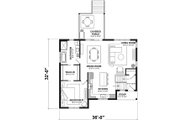 Bungalow Style House Plan - 4 Beds 2 Baths 2050 Sq/Ft Plan #23-2814 