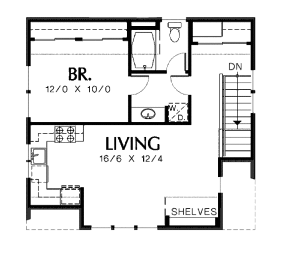 Craftsman Floor Plan - Upper Floor Plan #48-155