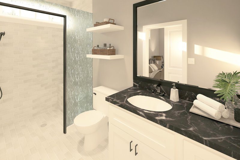 Home Plan - Interior - Master Bathroom for Country House Plan #44-267 - 2 bed, 2 bath