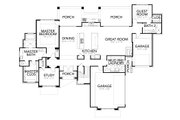 Contemporary Style House Plan - 4 Beds 4 Baths 3727 Sq/Ft Plan #80-217 