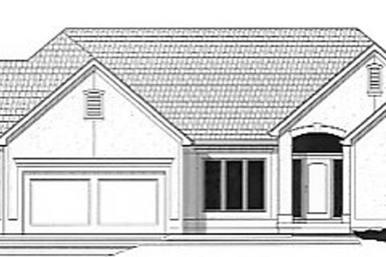 Exterior - Front Elevation for Traditional House Plan #67-367 - 4 bed, 4.5 bath
