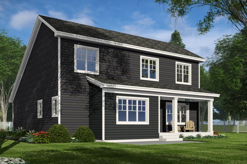 House Blueprint - Exterior - Front Elevation 6 for Bungalow House Plan #51-1352 - 4 bed, 2.5 bath