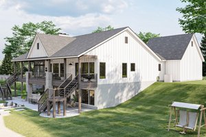 Exterior - Other Elevation for Farmhouse House Plan #455-258 - 2 bed, 2 bath