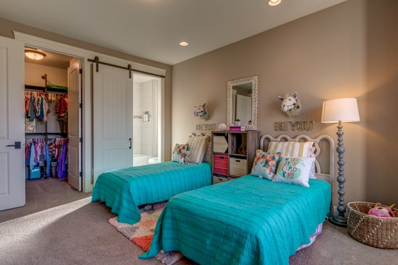 Interior - Bedroom 1 for Craftsman House Plan #48-1133 - 4 bed, 2.5 bath