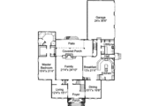 European Style House Plan - 5 Beds 3.5 Baths 4584 Sq/Ft Plan #37-223 