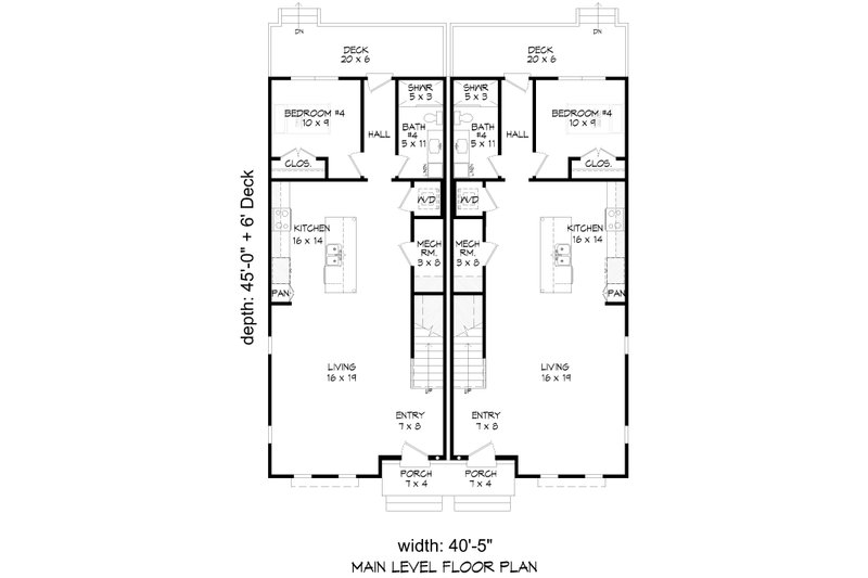 House Plan Design - Floor Plan - Main Floor for Contemporary House Plan #932-1428 - 8 bed, 8 bath