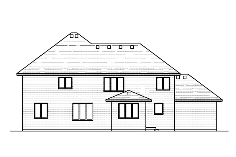 Dream House Plan - Exterior - Rear Elevation for Country House Plan #51-1030 - 4 bed, 3.5 bath