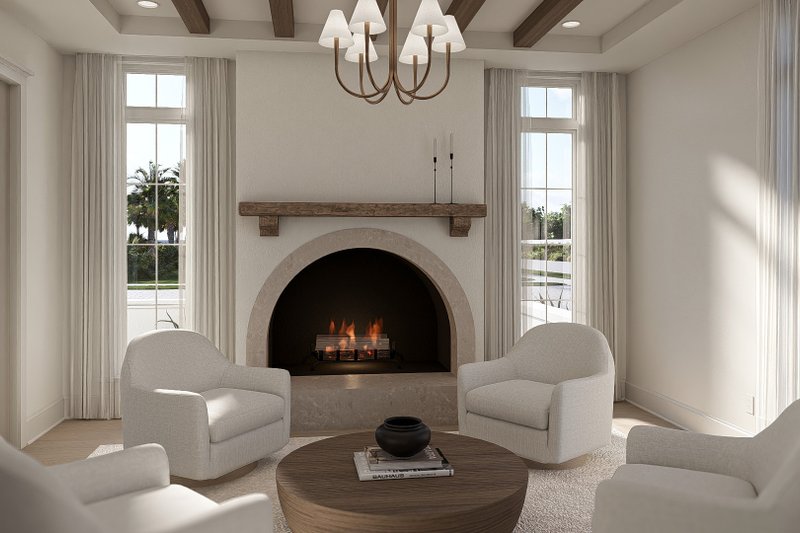 House Blueprint - Interior - Family Room for Beach House Plan #455-760 - 3 bed, 2.5 bath