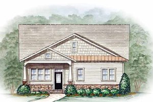 Home Plan - Exterior - Front Elevation for Craftsman House Plan #54-212 - 3 bed, 2.5 bath