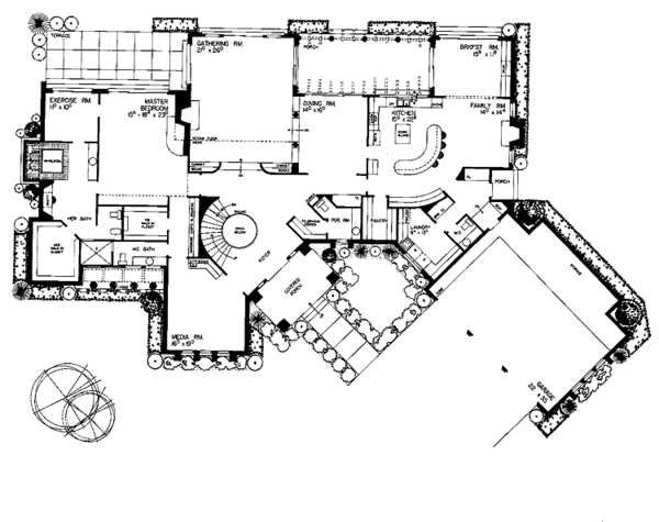 Home Plan - Contemporary Floor Plan - Main Floor Plan #72-796