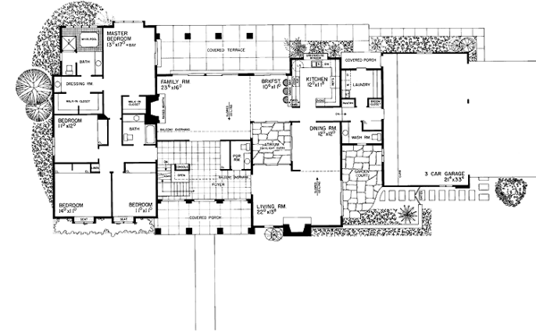 House Design - Contemporary Floor Plan - Main Floor Plan #72-764