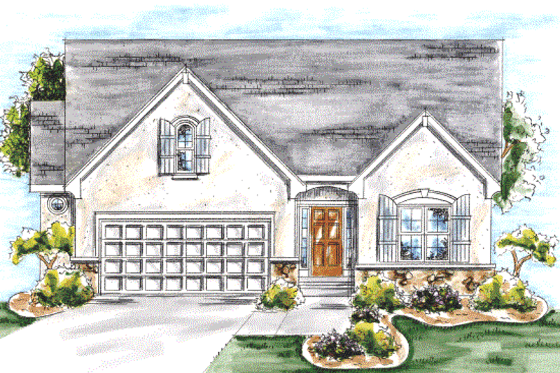 Home Plan - Exterior - Other Elevation for European House Plan #20-1601 - 2 bed, 2 bath
