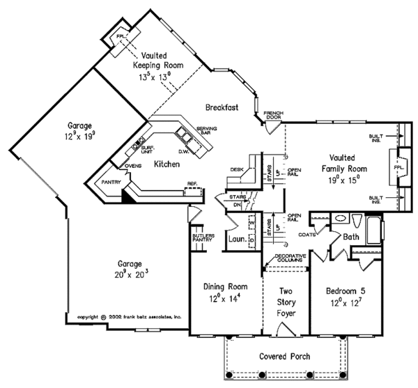 Architectural House Design - Classical Floor Plan - Main Floor Plan #927-856