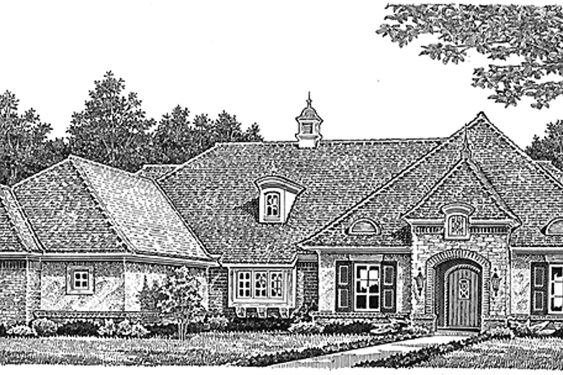 House Design - Country Exterior - Front Elevation Plan #310-1250