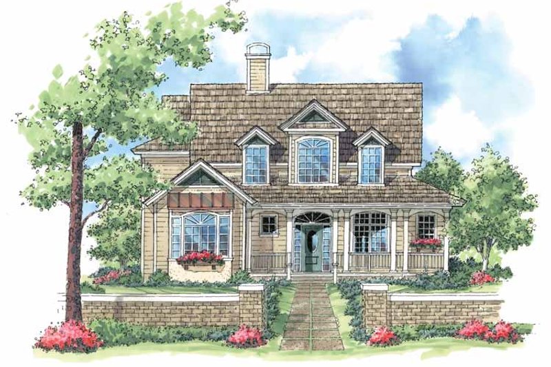 House Blueprint - Exterior - Front Elevation 4 for Victorian House Plan #930-181 - 3 bed, 3 bath