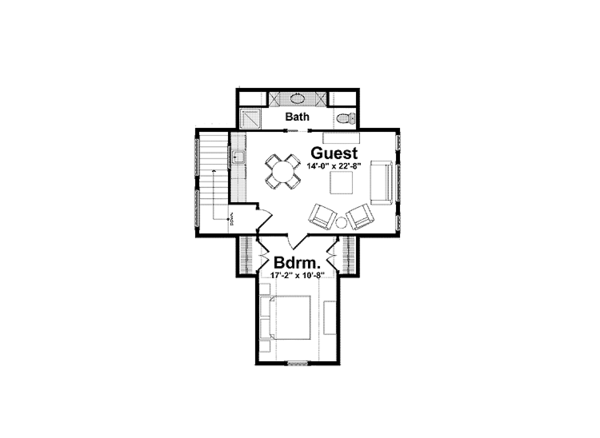 European Floor Plan - Other Floor Plan #928-215
