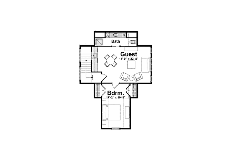 Home Plan - Floor Plan - Other Floor 1 for European House Plan #928-215 - 3 bed, 3.5 bath