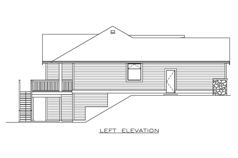Dream House Plan - Exterior - Other Elevation for Craftsman House Plan #1100-127 - 3 bed, 2 bath