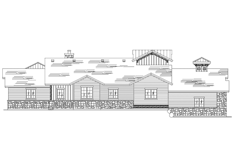 Home Plan - Exterior - Rear Elevation for Craftsman House Plan #945-112 - 2 bed, 2 bath