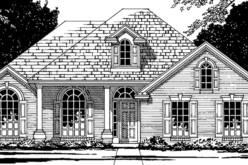 Home Plan - Country Exterior - Front Elevation Plan #472-421