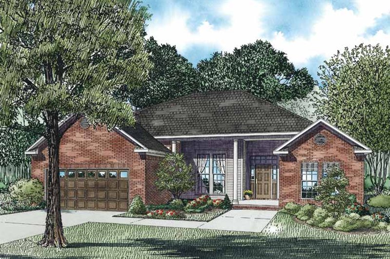 Home Plan - European Exterior - Front Elevation Plan #17-3172