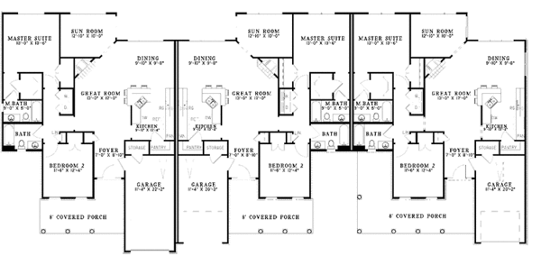 Country Floor Plan - Main Floor Plan #17-3027