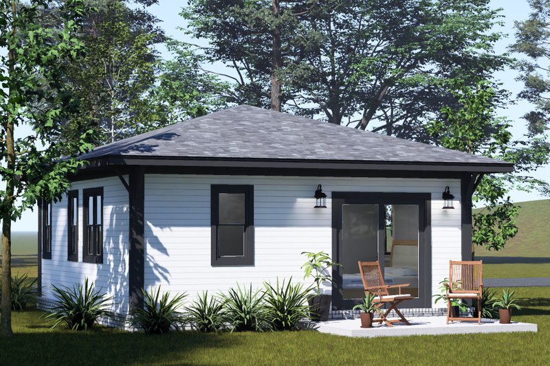 Home Plan - Exterior - Other Elevation 2 for Modern House Plan #513-2494 - 1 bed, 1 bath
