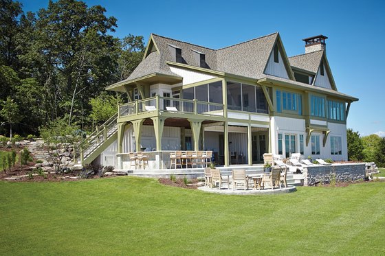 Exterior - Rear Elevation 1 for Craftsman House Plan #928-252 - 6 bed, 4.5 bath