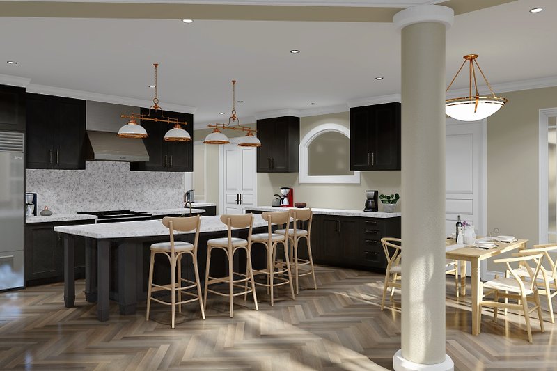 House Blueprint - Interior - Kitchen for Ranch House Plan #54-444 - 3 bed, 2.5 bath