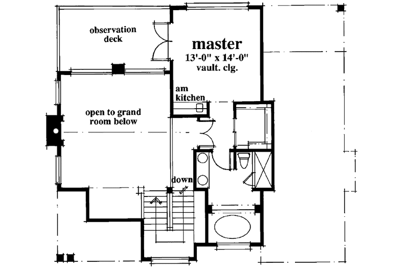 Home Plan - Floor Plan - Upper Floor for Country House Plan #930-48 - 3 bed, 2 bath