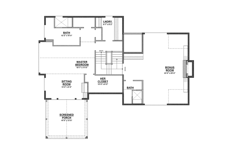 Architectural House Design - Floor Plan - Upper Floor for Contemporary House Plan #928-274 - 3 bed, 2.5 bath