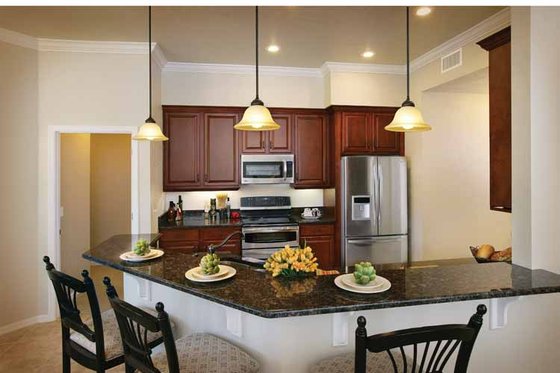Interior - Kitchen 1 for Mediterranean House Plan #938-20 - 3 bed, 2.5 bath