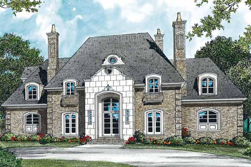 House Blueprint - Country Exterior - Front Elevation Plan #453-300