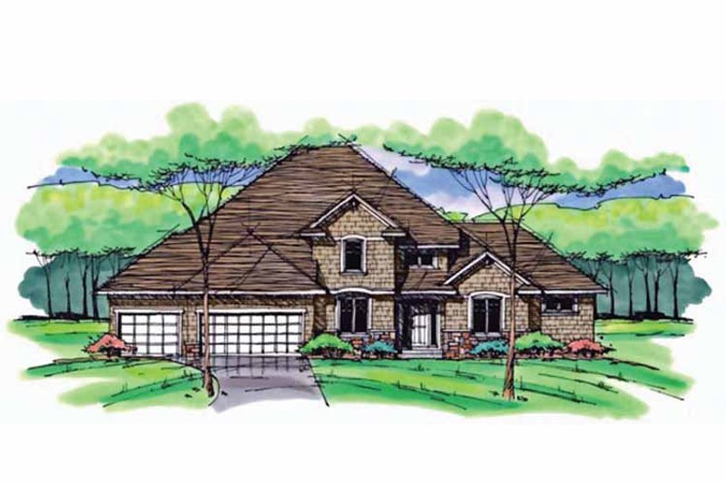 Home Plan - Colonial Exterior - Front Elevation Plan #51-1040