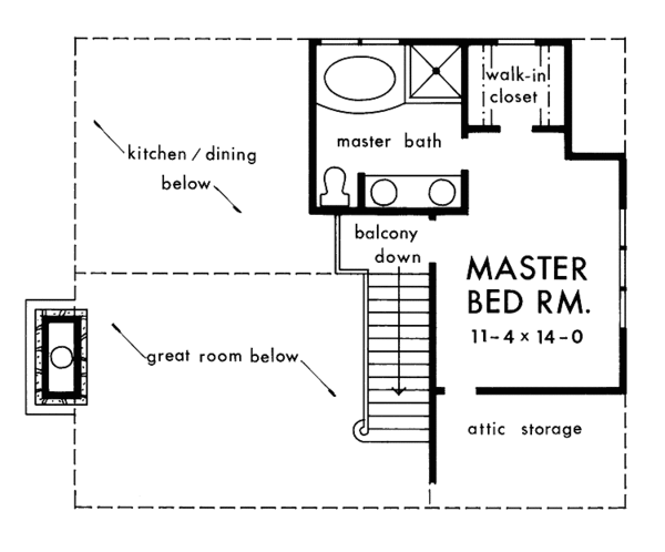Dream House Plan - Country Floor Plan - Upper Floor Plan #929-112