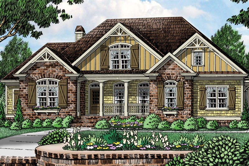 Dream House Plan - Exterior - Front Elevation 3 for European House Plan #927-961 - 5 bed, 4 bath